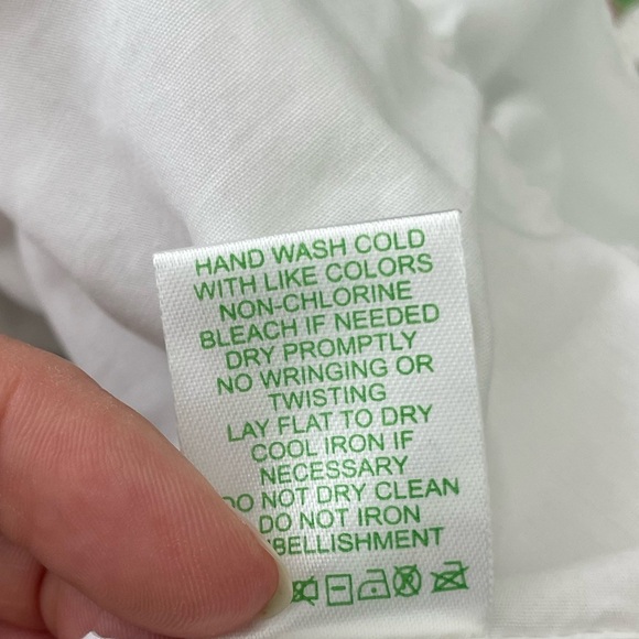 Lilly Pulitzer Pink and Green Floral Mini Dress Cotton Tropical Summery Size 2 - Picture 10 of 11